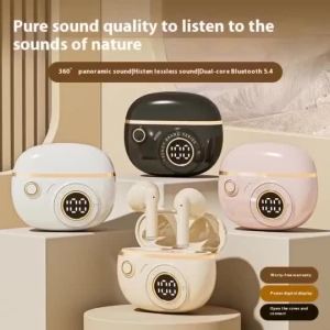 TZUZL Bluetooth 5.4 Earphone TWS Wireless Earbuds Hifi Sound Sports LED display Headset Waterproof Touch Headphones