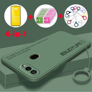 [Free tempered glass] casing Oppo A5s Oppo A12 Oppo A7 Oppo A3s Oppo a12e F9 phone case with tempered softcas silicone protector shockproof cover new design ytmzm01