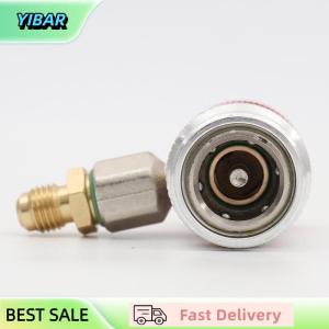 YIBAR Freon R134a Cylinder Adapter Gas Injector Adjustable Low Connector Voltage Quick Release Hose Adapter Air Conditioning Installat