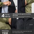 ATR Áo khoác gió nam thể thao trượt nước phối màu trượt nước, chống tia UV - Thương hiệu Coolmate ET34. 