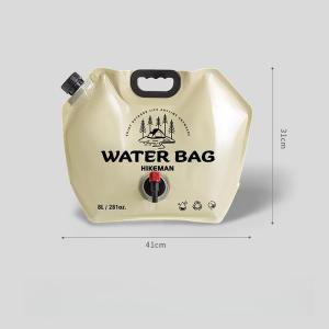 8L Water Storage Bag with Faucet Leakproof Collapsible Water Container Bag for Outdoor Camping