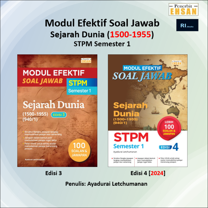 [penerbit Ehsan] Modul Efektif Soal Jawab Sejarah Dunia 1500 1955