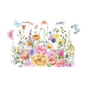 [COD] WANGJIA Various Green Plants Flowers Wall Sticker Bathroom Toilet Decor Decals Living Room Cabinet Home Decoration Self Adhesive Mural