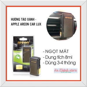 Nước hoa kẹp cửa gió điều hòa mùi Táo- Apple Areon Car Lux