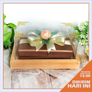 Kotak Uang Tutup Mika Bahan Kayu / Tempat Uang/ Box Uang untuk Seserahan Lamaran Pernikahan- KUB
