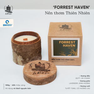 Nến Thơm Trị Liệu Le Rustique Thiên Nhiên (Forrest Haven) - Nến Thơm Cao Cấp - Nến Thơm An Toàn Cho Sức Khỏe - Có Kiểm Định Chất Lượng