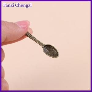 Fanzi 10ชิ้น/เซ็ต VINTAGE MINI ช้อนส้อมตุ๊กตา miniatures Tableware Toy