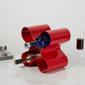 xpkQ Metal Wine Rack Modern Minimalist Elegant Wine Holder Luxury Creative Bottle Shelf Kitchen Bar Home Display Shelf Decoration R7Q2P