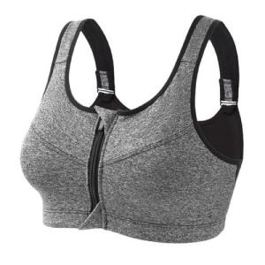 SPORT BRA RESLETING ZIPPER RESLETING DEPAN BH SENAM YOGA FITNESS