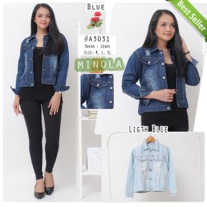 Jaket Rompi Denim Jeans Wanita Cewek Terbaru Tiktok Sobek Kancing Terbaru