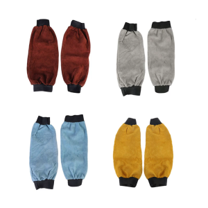 Leather Welding Work Sleeves Heat Resistant Leather Welding Sleeves for Welding Work Arm Protective Men Women Welding