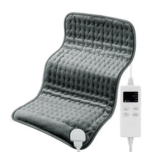Jinkairui Electric Heating Pad Back Neck Massager Menstrual Pain Relief Abdomen Warm Pad Hook & Loop Design