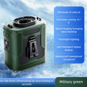 ZOLURA Y14 Mini Fan 10000mAh Portable Fan Waist Clip Fan 100 High Speed Adjustable Hanging Neck Fan