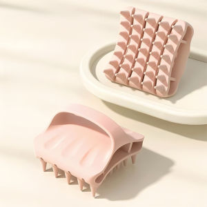 ✨Silicone Scalp Massage Comb For Home Shower and Salon Use / Suitable for Men and Women / Dry and Wet / Soft Flexible Bristles / Easy Scalp Cleaning【Dry & Wet Use】Silicone Shampoo and Massage Comb