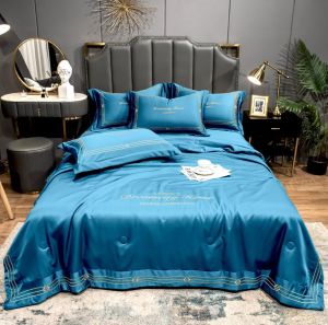 💥Set Chăn Ga Gối Lụa Satin DreamCity Home Chăn Trần Hè Cao Cấp 4 Món Nhập Khẩu FULL MÀU