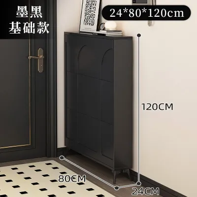 CraftedLiving SG-Ultra-thin Narrow Flip Shoe Cabinet Slim Entryway Cabinet Space-Saving Hidden Storage for Home Indoor Entrance Hallway
