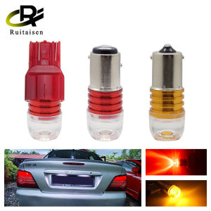 2Pcs 1156 1157 BAY15D Car LED Strobe Lamp 3SMD LED Bulbs Car Brake Turn Signal Tail Flashing Light 12V