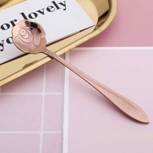 WEYAN 8 Diffient Pattern Vintage Mixing Spoon Bar tools Tableware for Sugar Ice Cream Coffee Dessert Flower Spoon Set Teaspoon Cutlery Set Soup Spoon