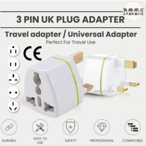 PURE COPPER High Power Plug Adaptor UK Universal Multi Plug International Adapter 3 Pin Malaysia China Plug Socket