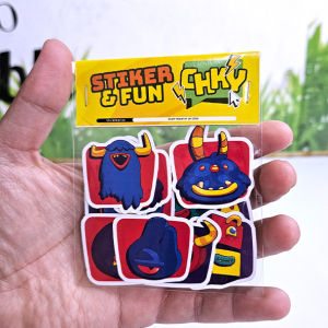 Stiker Dekoratif FUN Contemporary Monster Warna-warni Volume 1 - Aksesoris Sekolah & Kantor