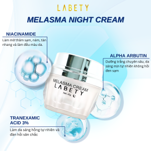 Kem Dưỡng Trắng Da Mờ Nám Tàn Nhang Melasma Cream Night 45g| Mờ Thâm Nám Dưỡng Trắng Da Không Bào Mòn Da.