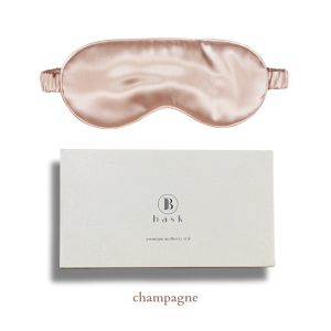 BASK™ - Silk Eye Mask - 8 Layers Pure Mulberry Silk Fillings - Silk Eye Mask for Sleeping - Silk Sleep Mask - Blindfold