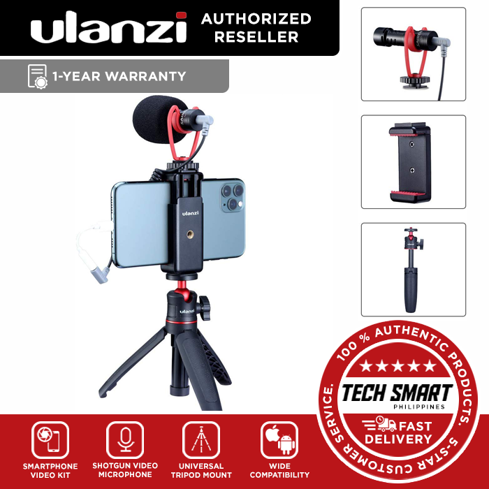 ULANZI Smartphone Vlog Kit, Extension Pod Tripod Universal Phone