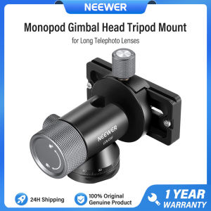 NEEWER GM39 Monopod Gimbal Head Tripod Mount for Long Telephoto Lenses แคลมป์และฐาน QR ประเภท Arca ล็อคปลดเร็ว