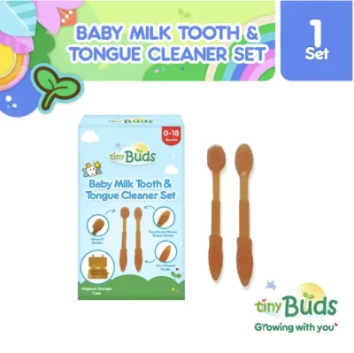 Tiny Buds Baby Milk Tooth & Tongue Cleaner Set
