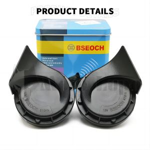 Moto Lupo 2Pcs Original Bseoch Auto Snail Horn Dual Tone 300dB Super Loud Horn for Motorcycle Car 12V Universal