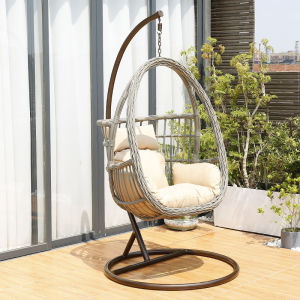 2026 Hanging basket rattan chair lazy chair rocking chair balcony swing cradle chair courtyard double hanging chair indoor hammock home