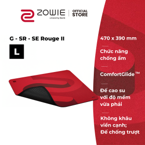 Lót chuột gaming ZOWIE eSports G-SR-SE ROUGE II (cỡ lớn)_chống trượt độc quyền chống ẩm vải in màu
