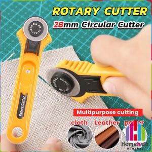 Homehub 28mm Circular Cutter Fabric Cutting Knife Cloth Leather Paper Quilters Craft Sewing Rotary Cutter