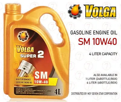 VOLGA SM 10W40 4 Liter Heavy Duty Gasoline Engine Oil