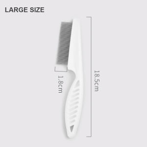 Pet Hair Comb Dog Flea Comb Cat Stainless Steel Needle Fur Comb