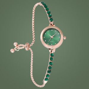 Mooney Jam Tangan Tali Serut Q1 Full Diamond Jam Tangan Wanita Fashion Quartz