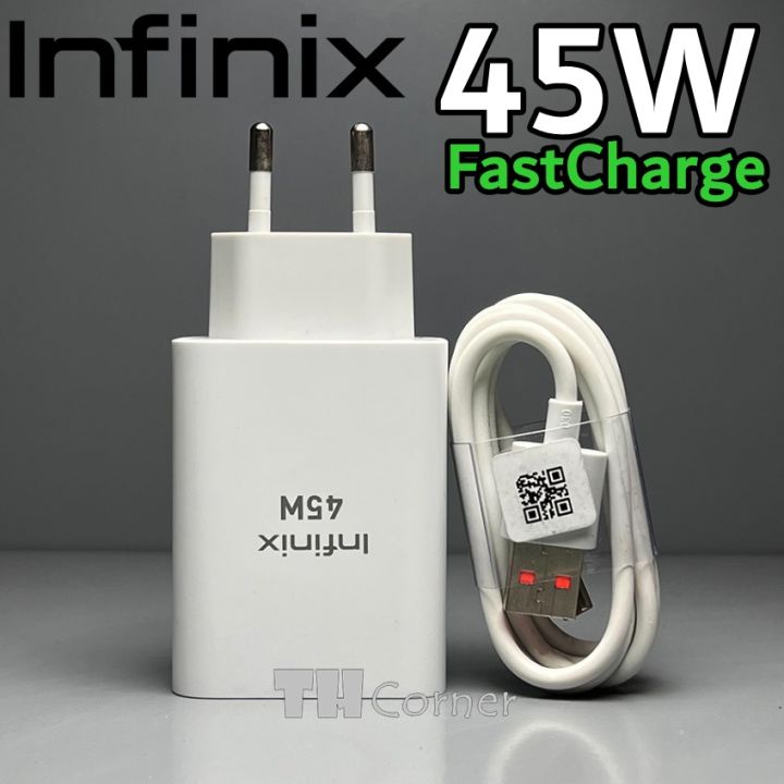Charger INFINIX 45Watt Fast Charging Type C ORIGINAL 100% Cesan