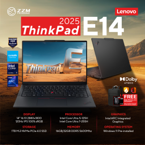 Lenovo ThinkPad E14 2025 14" 2880x1800 120Hz Core Ultra 5 Integrated Graphics 16GB/32GB/512GB/1TB ZZM Trading