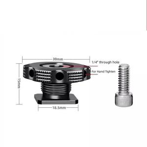 1/4 Camera Hot Shoe Mount Screw Adapter to 1/4 or M14 for Tripod Microphone Monitor One Nut Microphone Screw Adapter