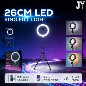 JY Smart Mall RK26 Ring Light 10inch 26cm Dimmable LED Ring Light Photo Studio Photography Dimmable