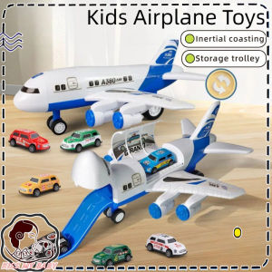 Kids Airplane Toys Simulate A380 Slide Plane Model Model Pesawat Perubahan Jalur Geser 滑道变形飞机模型
