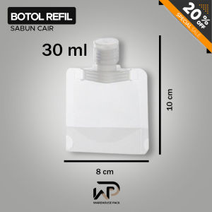 Botol Refill Sabun Cair | Botol Refill Shampoo Sabun | Botol Isi Ulang Sabun | Travel Pouch Reusable Shampoo | Botol Pouch Kosong