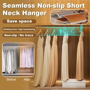 Multinational Anti-Slip Thick Hanger Household Clothes Hanger Rotatable Dry And Wet Dual Use