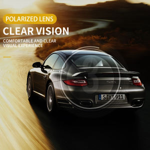IMPALA PG036NW แว่นตาการมองเห็นได้ในเวลากลางคืนโพลาไรซ์แฟชั่นสำหรับผู้ชายแว่นตาขับรถสไตล์ไร้ขอบป้องกันแสงสะท้อนกันไฟสูงมองเห็นได้ชัดเจนขึ้นในเวลากลางคืนแว่นตากันแดด UV400เลนส์