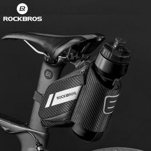 ROCKBROS Bicycle Saddle Bag Water Bottle Bag Bike Waterproof 1.5L Capacity Cycling Item Storage Bag MTB Road Bike Accessories