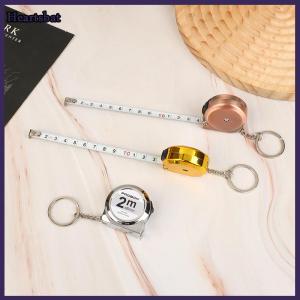 [Heartsbat] Mini Small Portable Tape Measure Portable Key Chain 2 M Ruler Household Steel Tape Measure