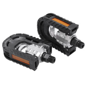 1 Pair Folding Bike Pedals Non-slip Cycling Sports Pedals Bicycle Reflective Aluminum Alloy Pedal