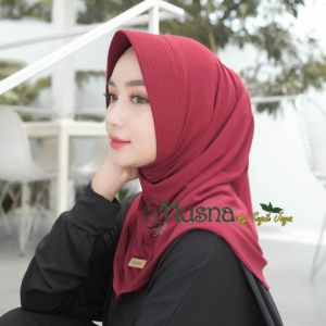 Husna Sugihjaya Hijab Jersey Zara Exclusive Pet Sport Murah Simple dan Stylish By Geebran Fashion