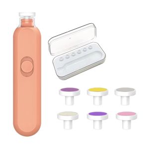 DSFSK with LED Electric Baby Nail Trimmer 360-degree Trimming Low Noise Baby Nail Clipper Set Fingernails Polisher Comfortable Grip Infant Automatic Nail Grinder Baby Care Tools