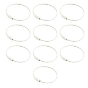 Pack of 10 Sturdy Metal Keychain Rings Assorted Shades Crafting Supplies Colorful Key Rings for Key Organization